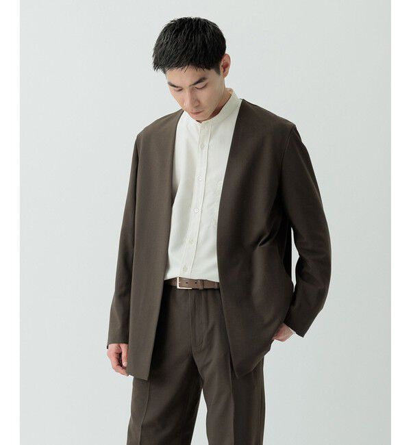 ADAM ET ROPE'「【Chambrer】ノーカラー ジャケット / セットアップ対応」|ノーカラージャケット|