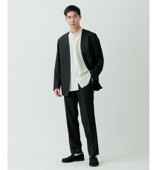 ADAM ET ROPE'「【Chambrer】ノーカラー ジャケット / セットアップ対応」|ノーカラージャケット|