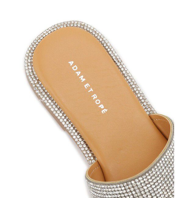 ADAM ET ROPE'「Iストラップラインストーンサンダル」|サンダル|