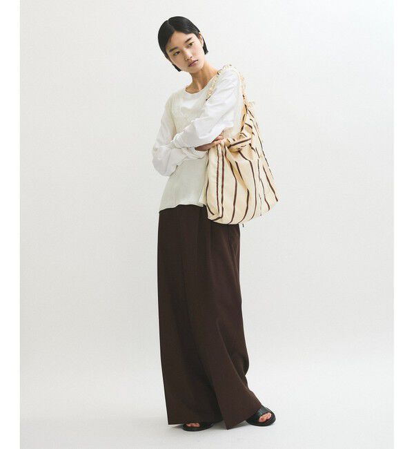 ADAM ET ROPE'「ギャザー2WAYミドルショルダーバッグ」|ショルダー・メッセンジャー|