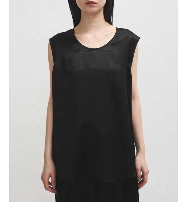 ADAM ET ROPE'「【EMOELLE】サテンタンクトップブラウス」|シャツ・ブラウス|