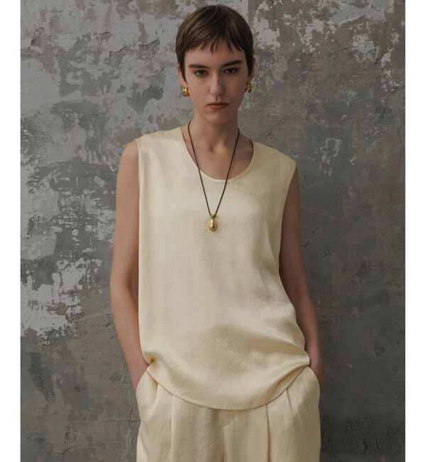 ADAM ET ROPE'「【EMOELLE】サテンタンクトップブラウス」|シャツ・ブラウス|キナリ(16)
