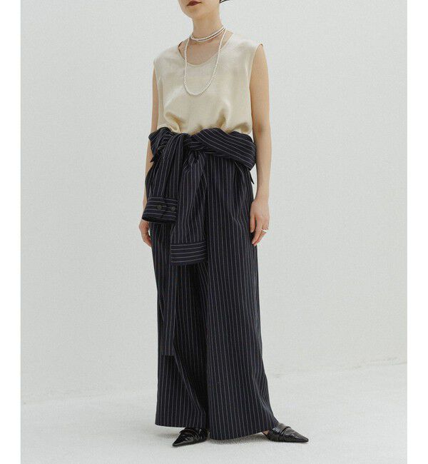 ADAM ET ROPE'「【EMOELLE】サテンタンクトップブラウス」|シャツ・ブラウス|