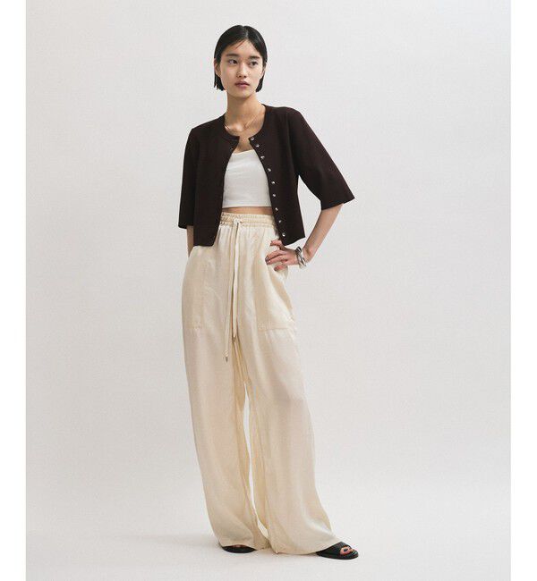 ADAM ET ROPE'「【サステナブル】クールタッチニットカーディガン」|カーディガン|