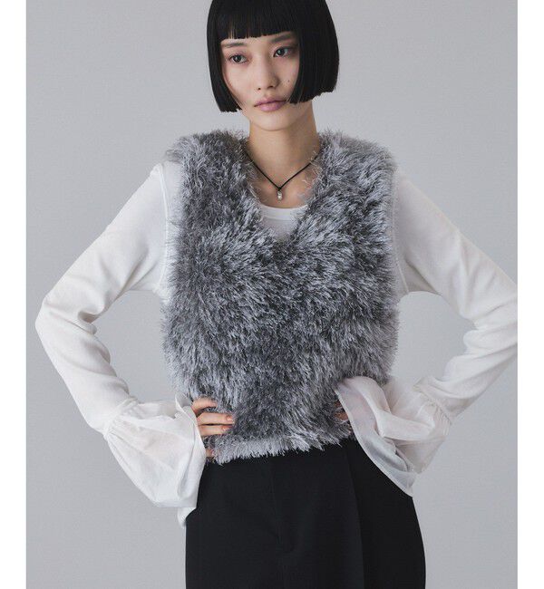 ADAM ET ROPE'「カフスフレアーリブプルオーバー」|Tシャツ・カットソー|