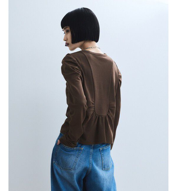 ADAM ET ROPE'「【WEB限定】バックペプラムカットソー」|Tシャツ・カットソー|