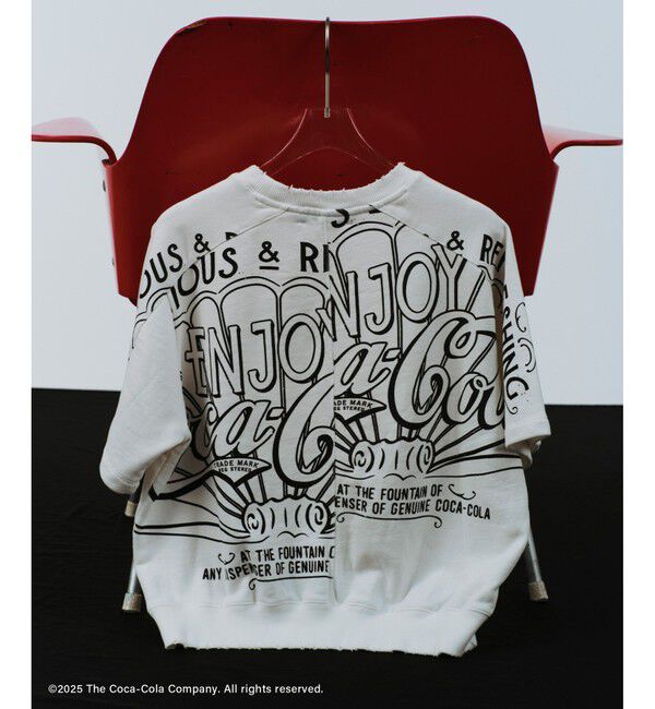 ADAM ET ROPE'「【Coca-Cola】Garment dye sweat H/S」|スウェット・ジャージ|