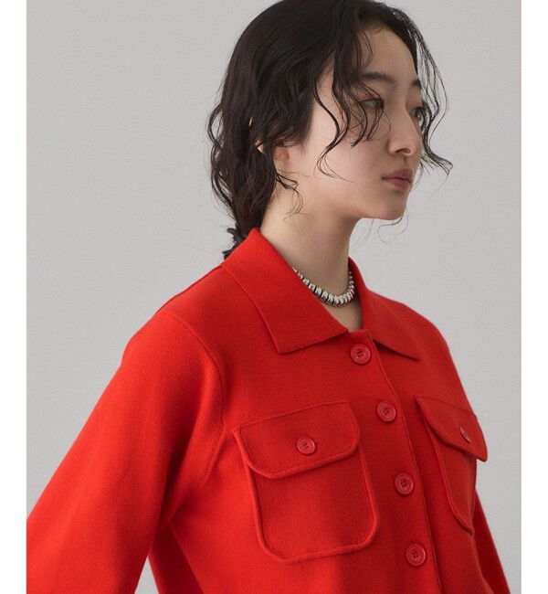 ADAM ET ROPE'「コットンカシミヤポケットカーディガン」|カーディガン|