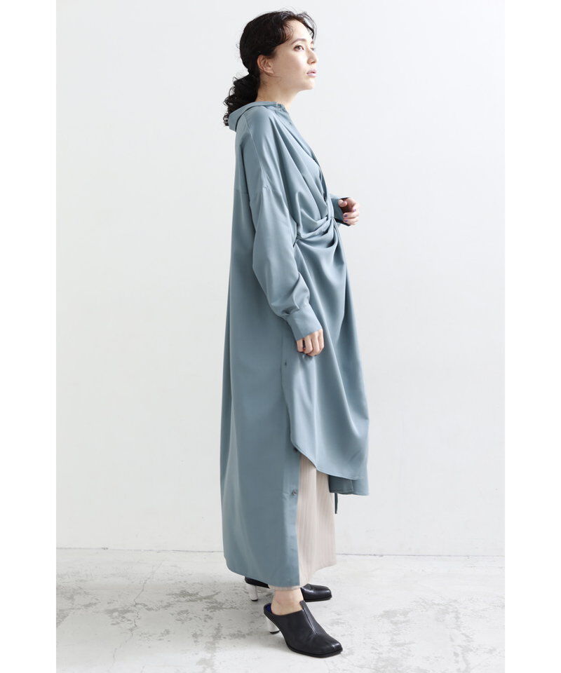  「2WAYアシンメトリーシャツワンピース」|ワンピース|