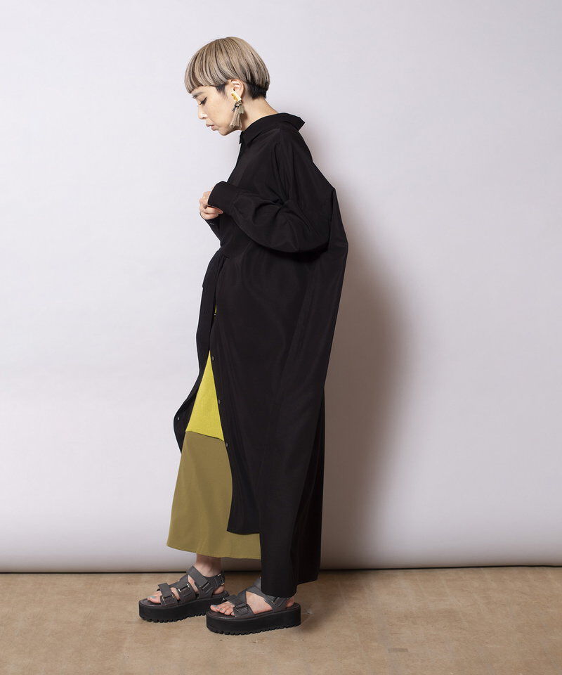  「2WAYアシンメトリーシャツワンピース」|ワンピース|