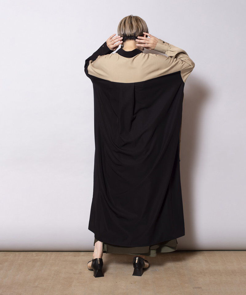  「2WAYアシンメトリーシャツワンピース」|ワンピース|