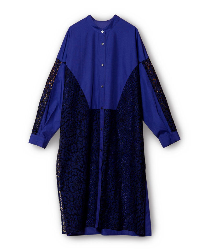  「レース切替ブラウス」|ワンピース|