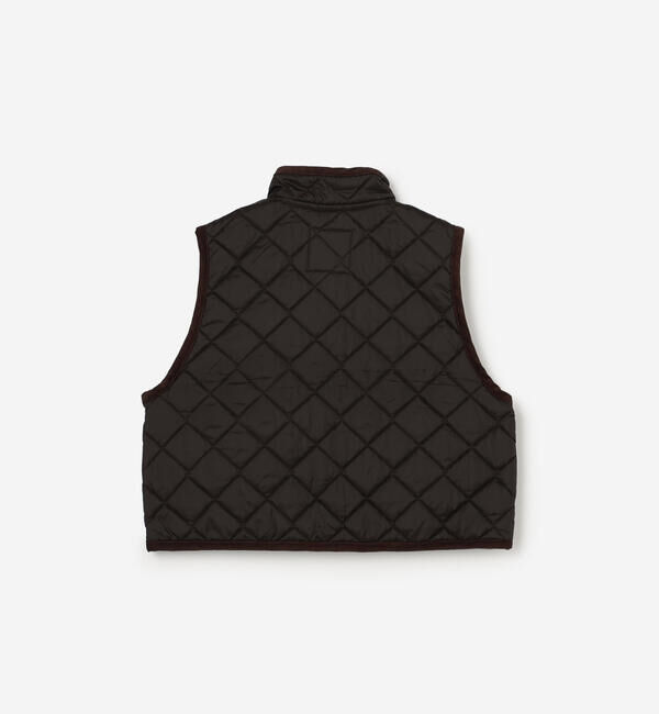  「LAVENHAM | 〈別注〉 クロップド スタンドカラーキルティングベスト WOMEN」|その他|