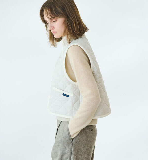  「LAVENHAM | 〈別注〉 クロップド スタンドカラーキルティングベスト WOMEN」|その他|