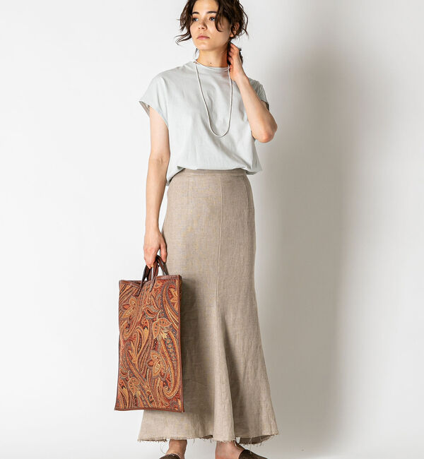  「【A VACATION】FAN PAISLEY OR」|トートバッグ|