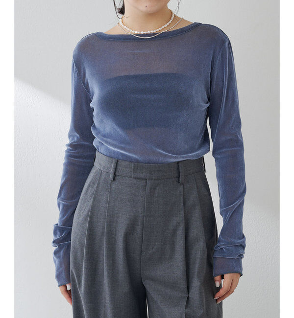  「フロッキーバックシャンカットソー」|Tシャツ・カットソー|