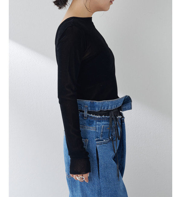  「フロッキーバックシャンカットソー」|Tシャツ・カットソー|