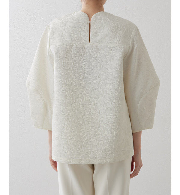 THE PAUSE「【THE PAUSE】ジャガードパフスリーブブラウス」|シャツ・ブラウス|