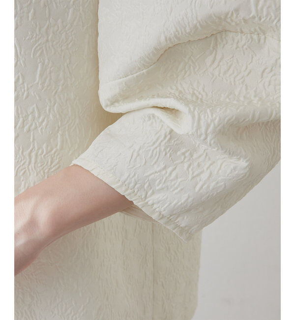 THE PAUSE「【THE PAUSE】ジャガードパフスリーブブラウス」|シャツ・ブラウス|