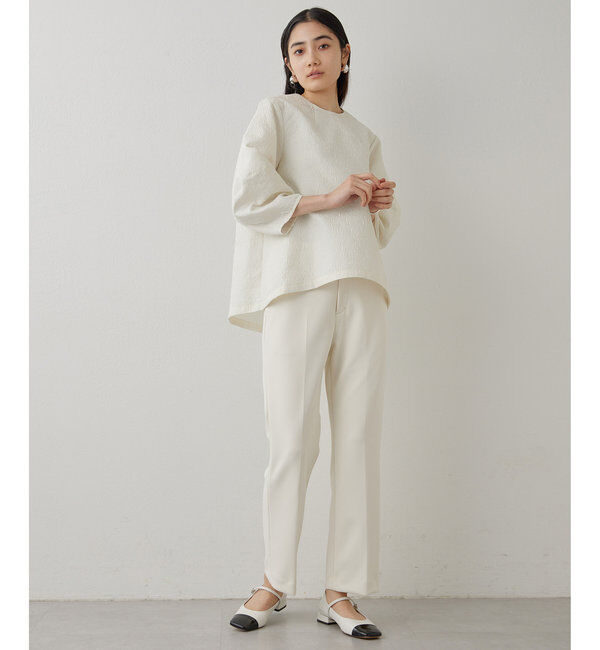 THE PAUSE「【THE PAUSE】ジャガードパフスリーブブラウス」|シャツ・ブラウス|