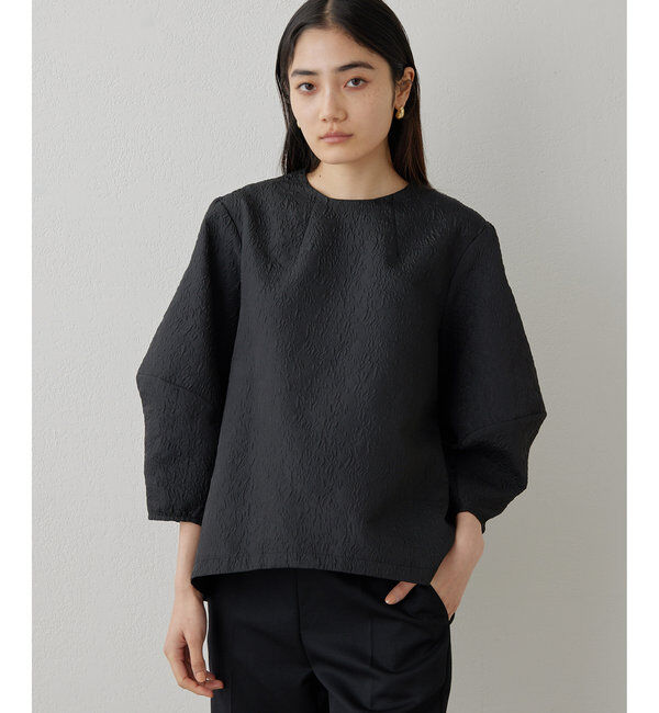 THE PAUSE「【THE PAUSE】ジャガードパフスリーブブラウス」|シャツ・ブラウス|