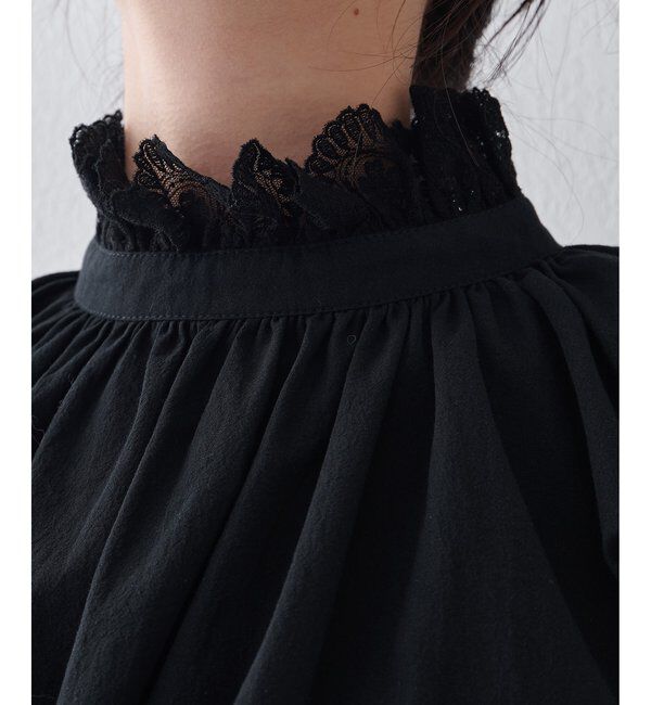  「レースギャザーブラウス」|シャツ・ブラウス|