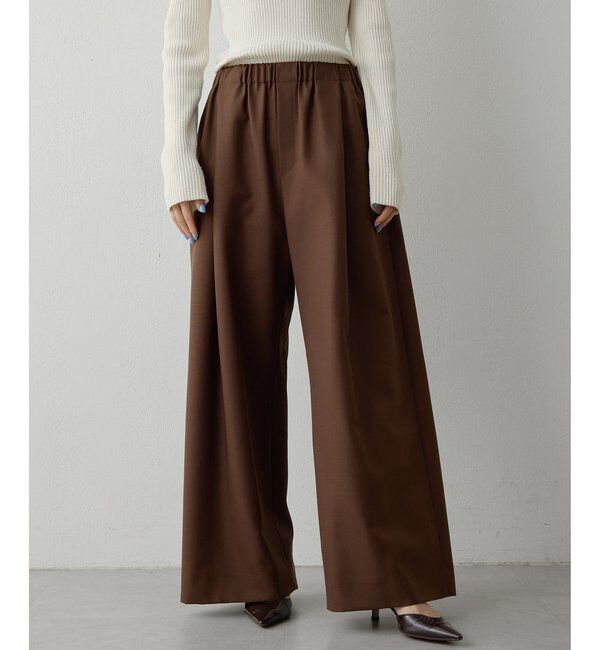  「平織りイージーパンツ」|チノ|