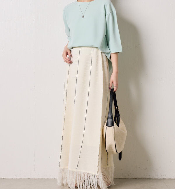  「ハーフスリーブジョーゼット半袖T」|Tシャツ・カットソー|