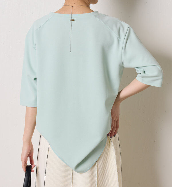  「ハーフスリーブジョーゼット半袖T」|Tシャツ・カットソー|