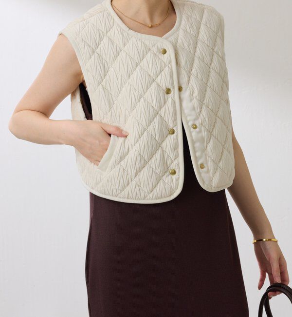  「ベロアキルトベスト」|ベスト・ジレ|