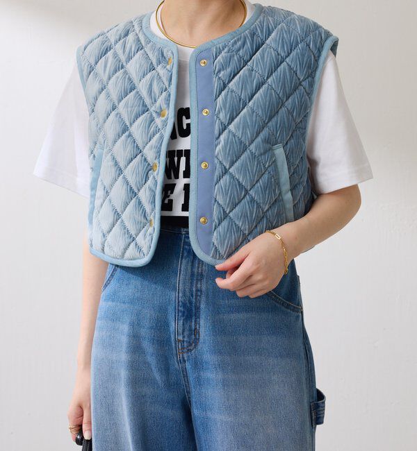  「ベロアキルトベスト」|ベスト・ジレ|