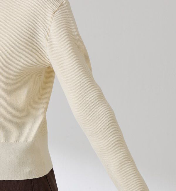  「ラインボタンコンパクトカーディガン」|ニット・セーター|