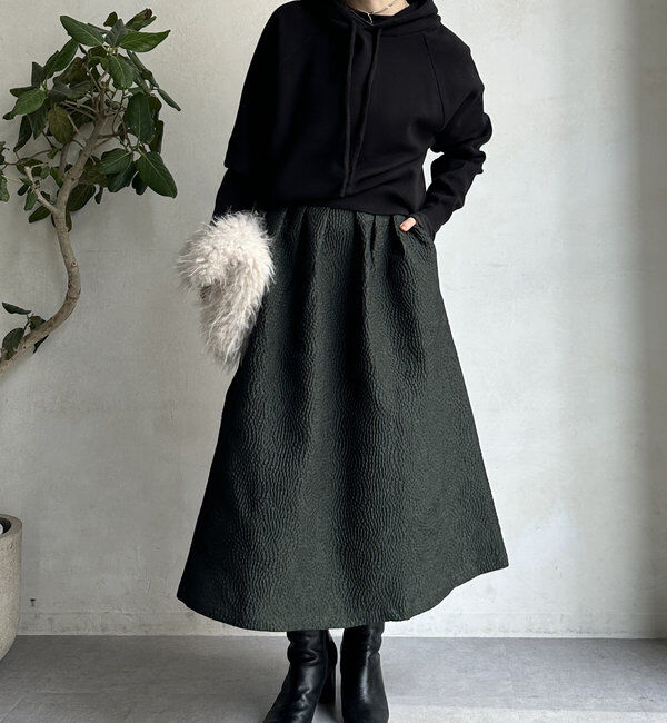  「【WEB限定】フクレジャガードフレアスアカート」|スカート|