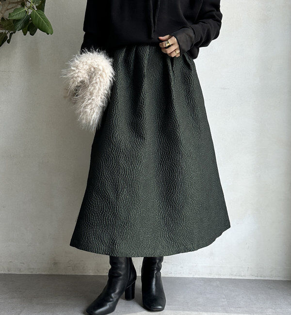  「【WEB限定】フクレジャガードフレアスアカート」|スカート|