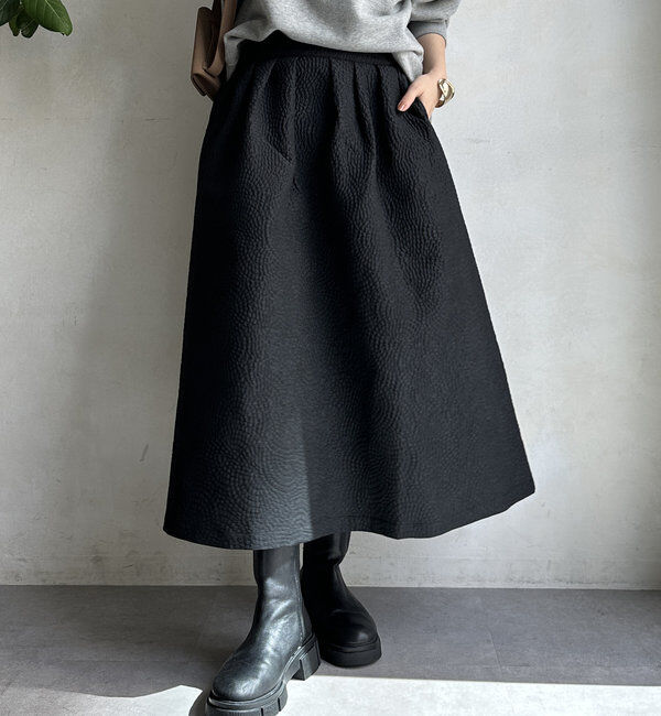  「【WEB限定】フクレジャガードフレアスアカート」|スカート|