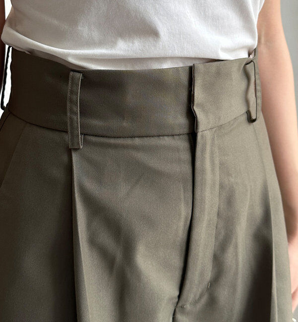  「折り返しカラーベルトショートパンツ」|チノ|