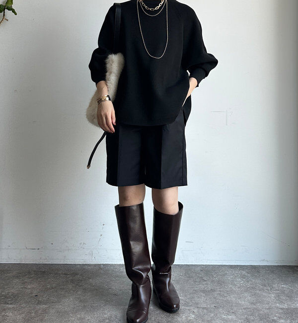  「折り返しカラーベルトショートパンツ」|チノ|