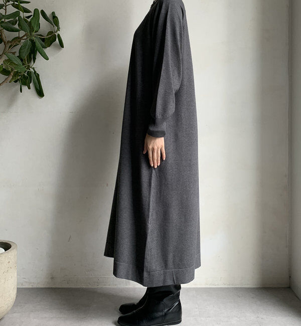  「【WEB限定】 ハーフジップベスト＋ニットワンピースSET」|スーツ|