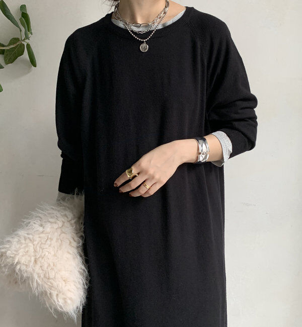  「【WEB限定】 ハーフジップベスト＋ニットワンピースSET」|スーツ|