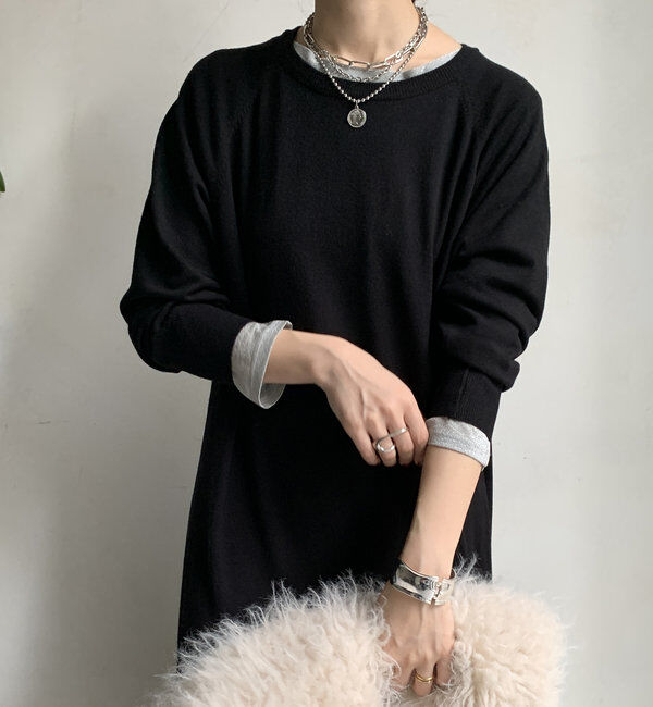  「【WEB限定】 ハーフジップベスト＋ニットワンピースSET」|スーツ|