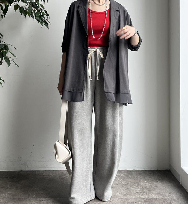  「【WEB限定】 ジョーゼット切替ジャケット」|テーラードジャケット|