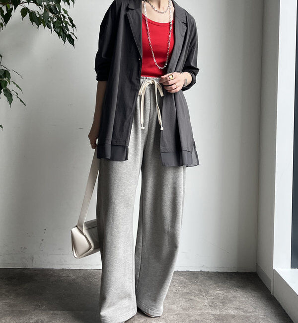  「【WEB限定】 ジョーゼット切替ジャケット」|テーラードジャケット|