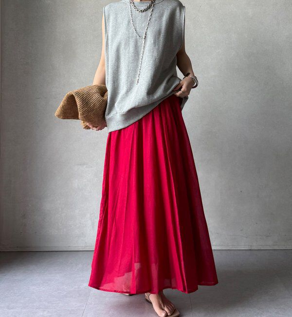  「【WEB限定】コットンフレアスカート」|スカート|