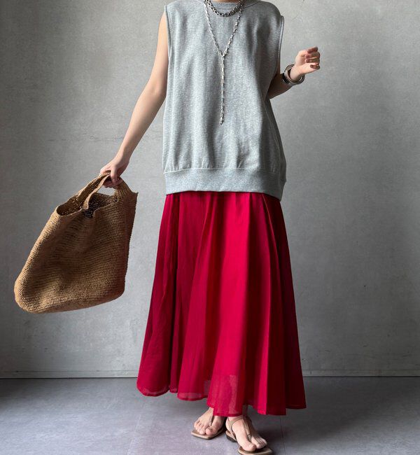  「【WEB限定】コットンフレアスカート」|スカート|