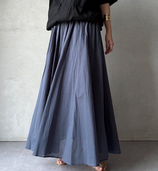  「【WEB限定】コットンフレアスカート」|スカート|