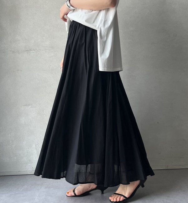  「【WEB限定】コットンフレアスカート」|スカート|