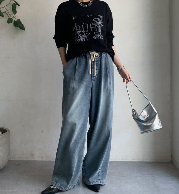  「【WEB限定】レースロゴロンTEE」|Tシャツ・カットソー|