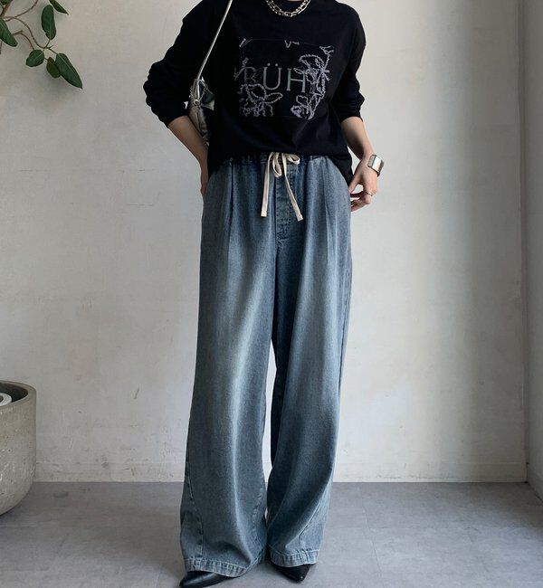  「【WEB限定】レースロゴロンTEE」|Tシャツ・カットソー|