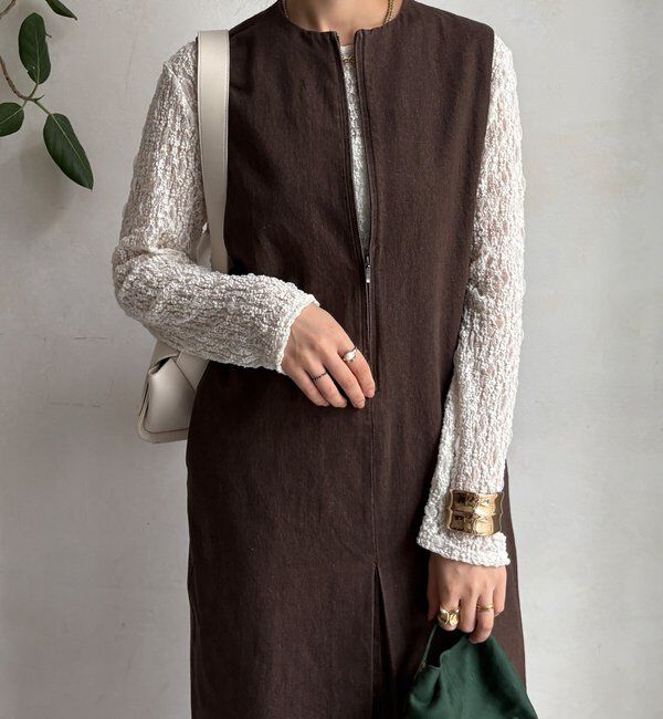  「【WEB限定】デニムセンタータックジャンスカ」|ワンピース|