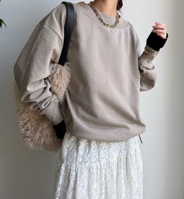  「【WEB限定】 前後2WAYレースアッププルオーバー」|Tシャツ・カットソー|